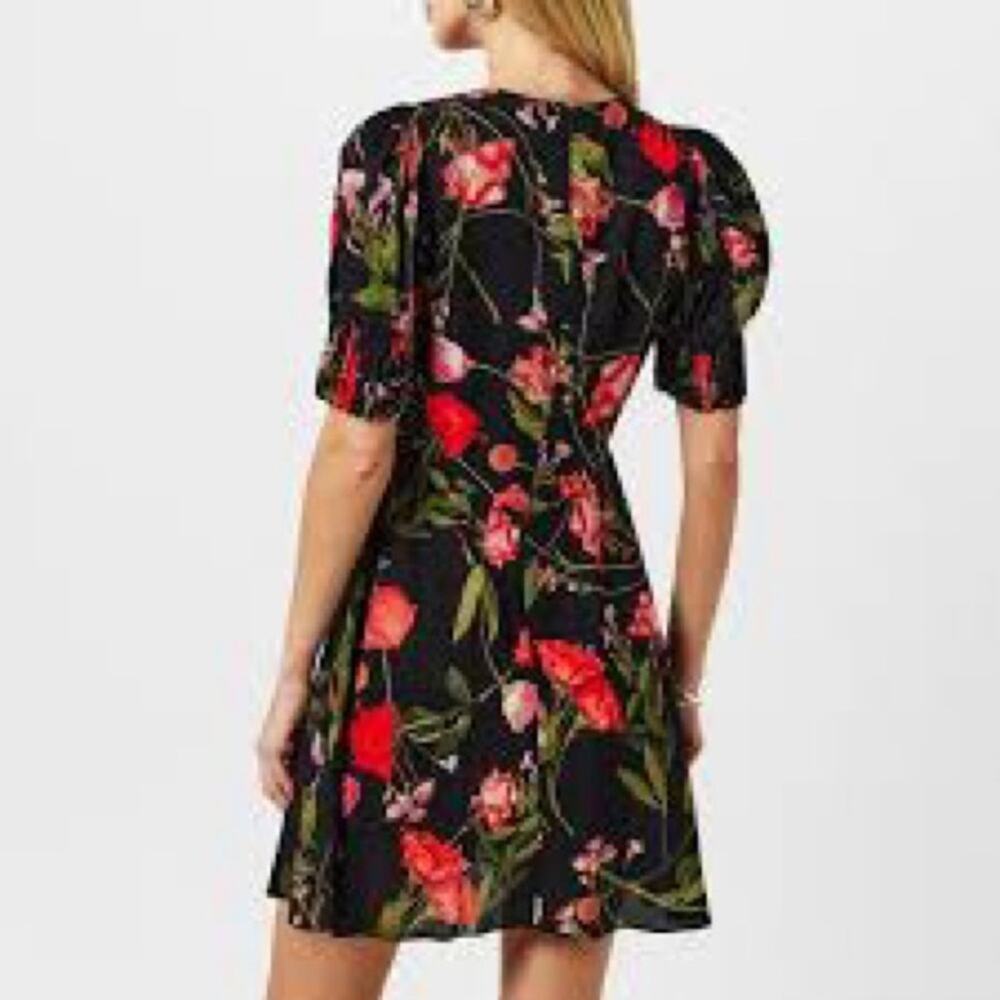 Ted Baker Sienno Mini Puff Sleeve Dress - Picture 4 of 9